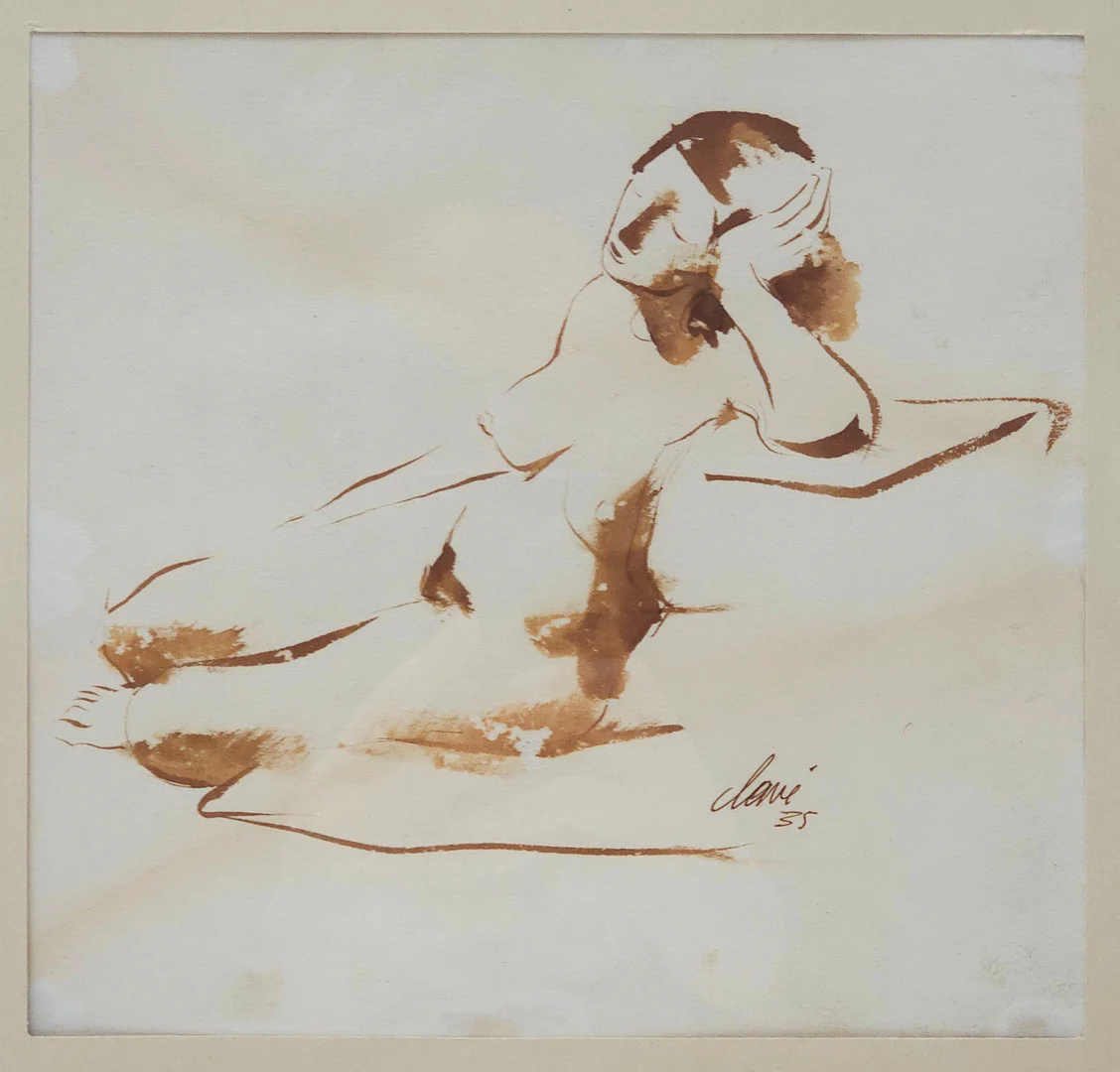 ANTONI CLAVÉ (1913-2005) TINTA SOBRE PAPEL "DESNUDO FEMENINO" 1935. — Drawings — Barcelona Auctions