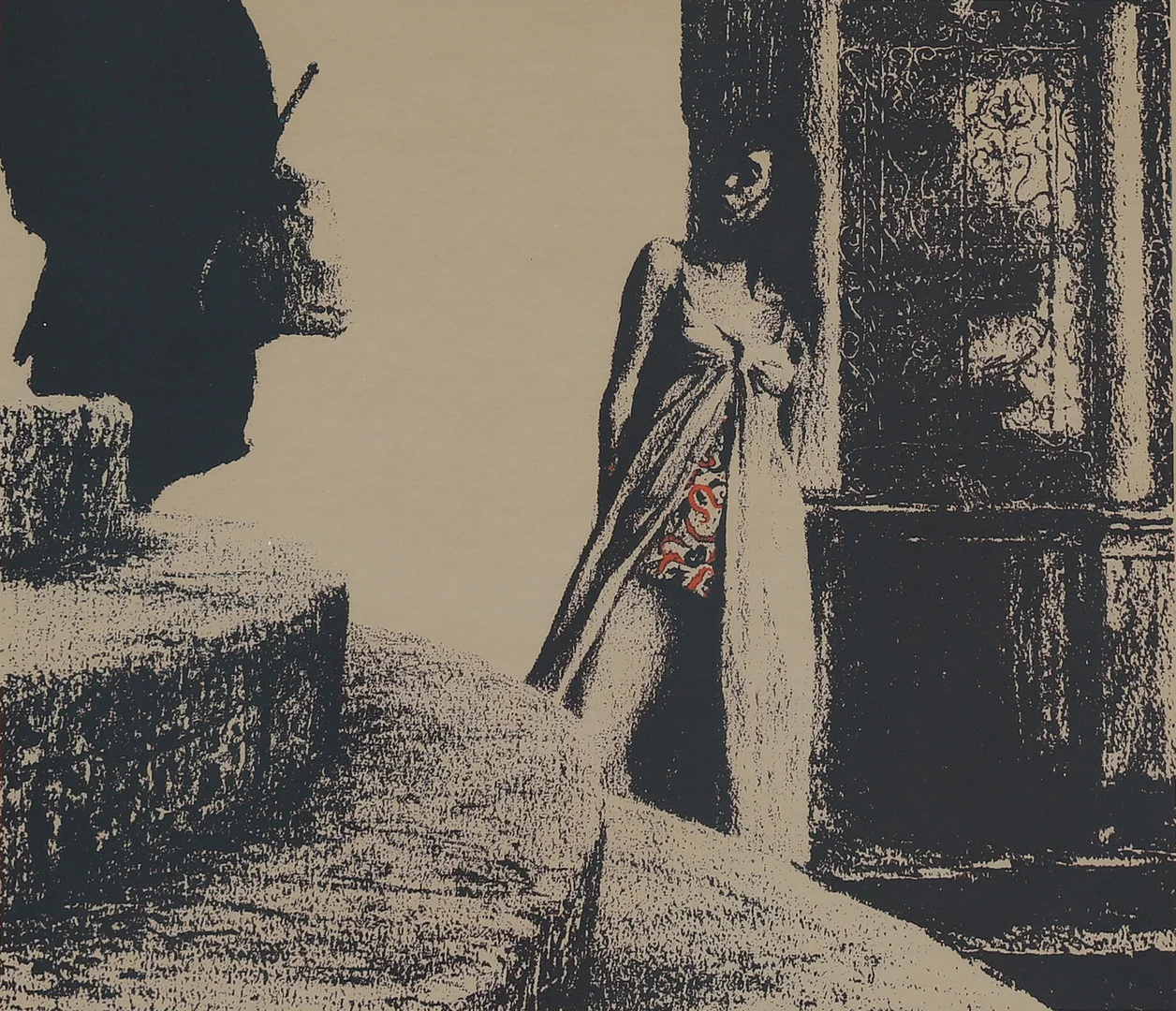 OLA BILLGREN. Litografi, signerad, daterad -69 och numrerad 176/260. — Engravings & Prints — Crafoord Auktioner Malmö