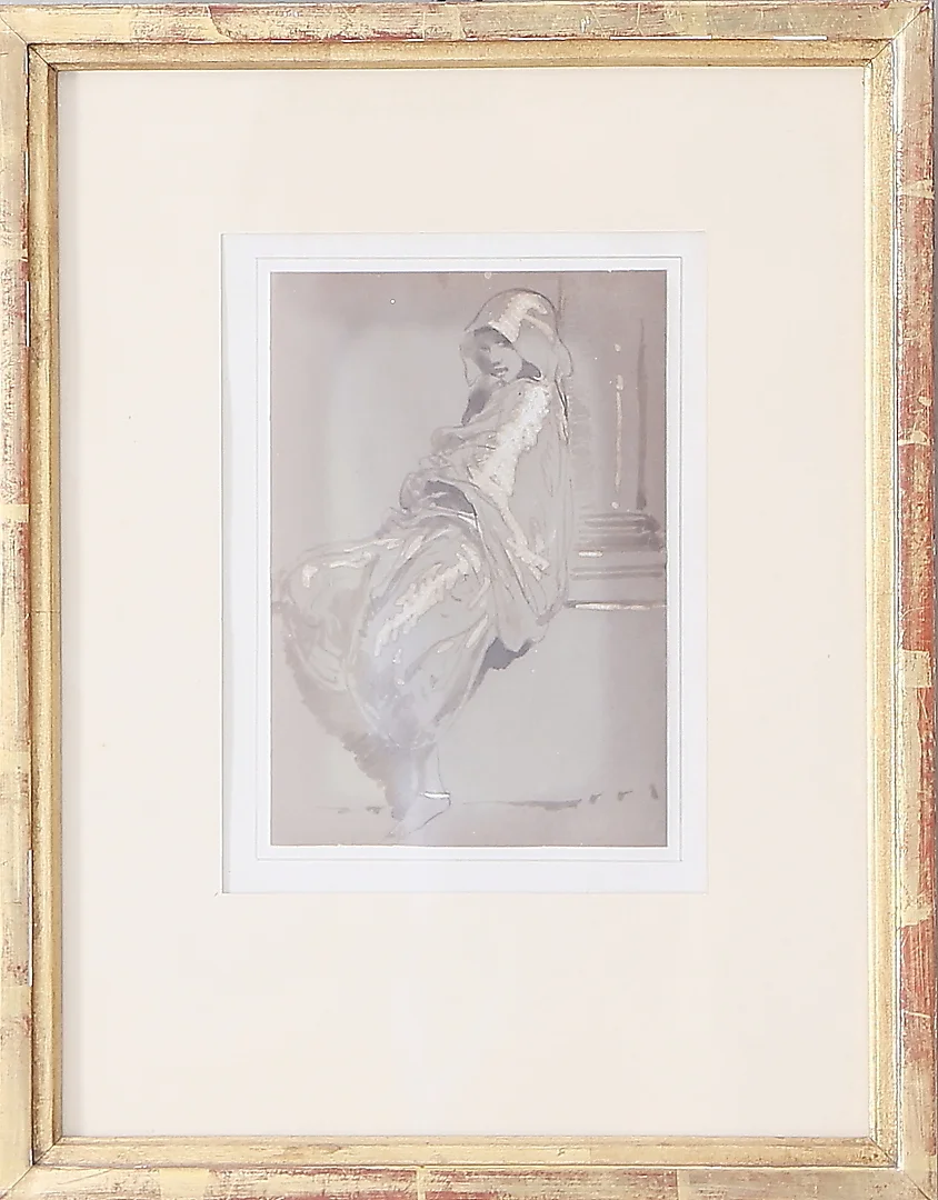 EGRON LUNDGREN, TILLSKRIVEN. Teckning, 1800-talets mitt. — Drawings — Kalmar Auktionsverk