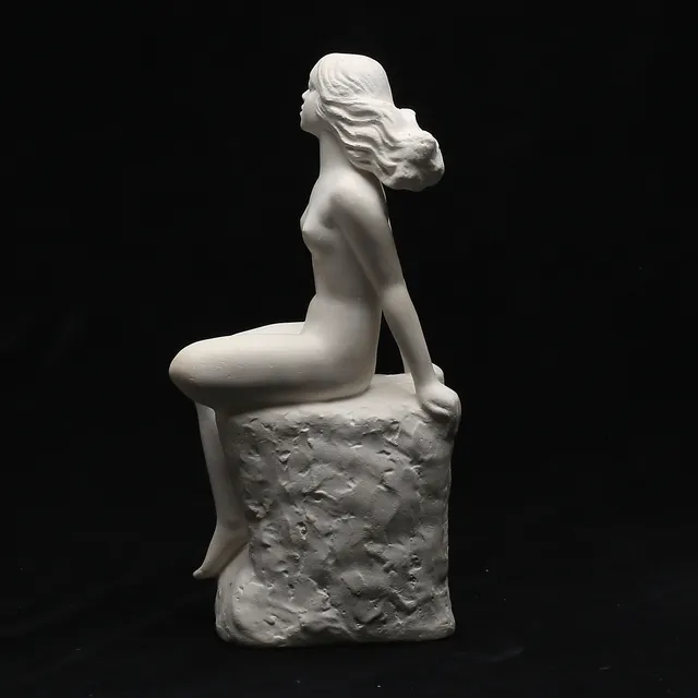 CARIN NILSON. Skulptur, gips, signerad och daterad 1944.