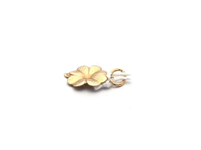 Hänge 18K fyrklöver 0,5g höjd: 18mm, bredd: 11mm