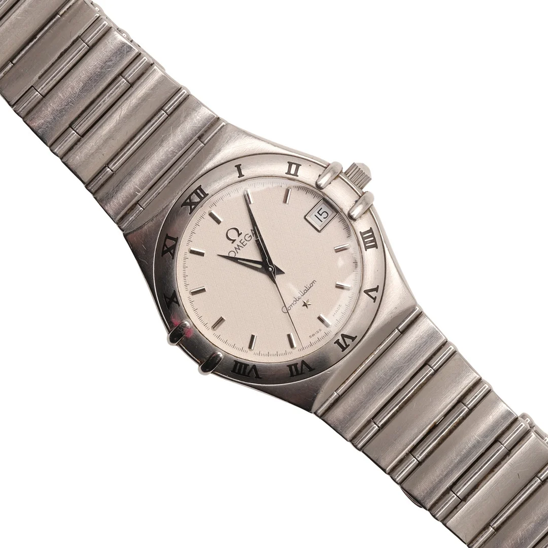 AN OMEGA GENTLEMANS STAINLESS STEEL CONSTELLATION WRISTWATCH. — Wristwatches — Lawrences Auctioneers