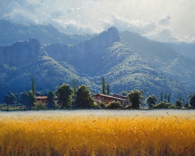 SPANISH SCHOOL, 20TH CENTURY. Landscape.