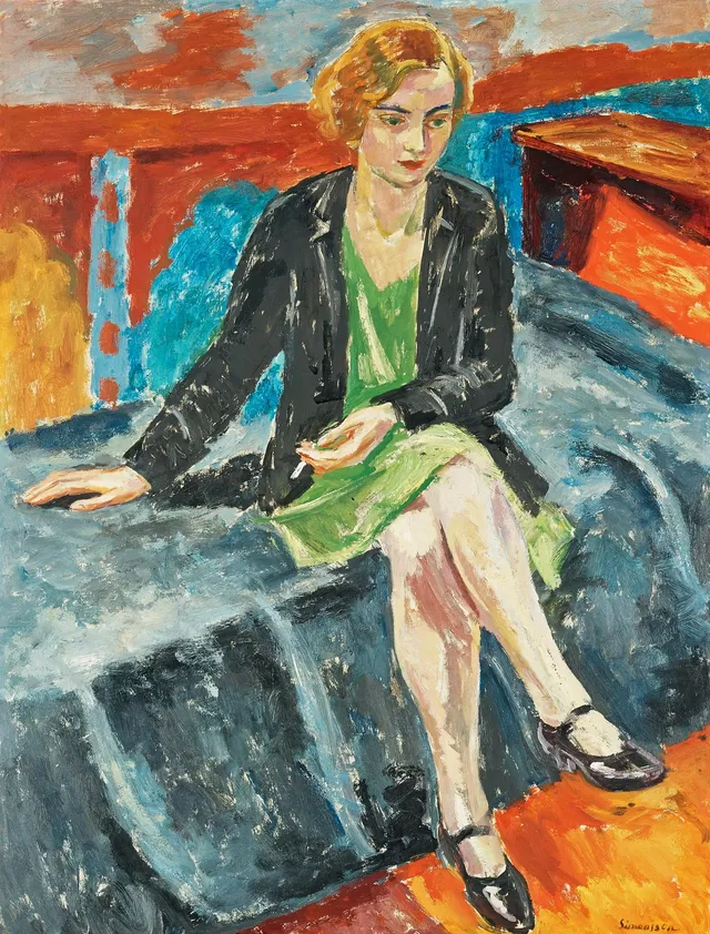 Birger Simonsson, "Flicka med cigarett".