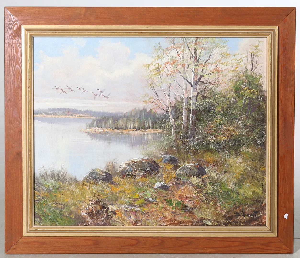 BERTIL WIDBRANDT. Skogssjö, olja på duk, signerad. — Paintings — Gomér & Andersson Nyköping