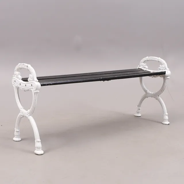 TRÄDGÅRDSBÄNK, trä, aluminium Byarum.