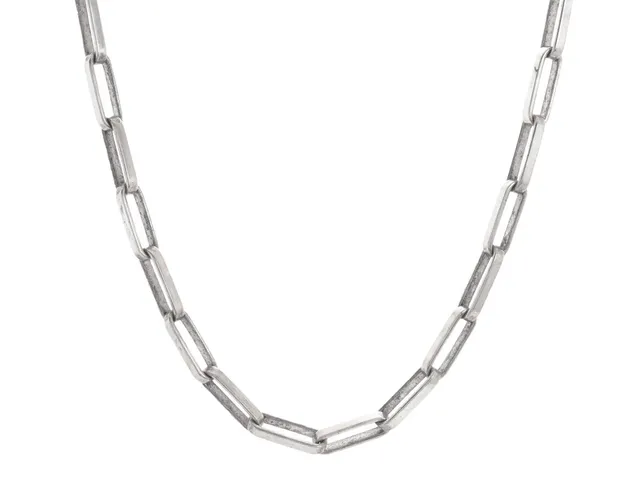 HALSKEDJA, sterlingsilver, fantasilänk, längd ca 65,9 cm, vikt ca 45,5 g.