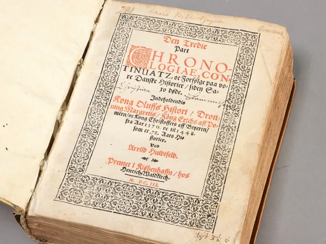 Arild Huitfeldt. 'Den Tredie Part Chronologiae', 1603