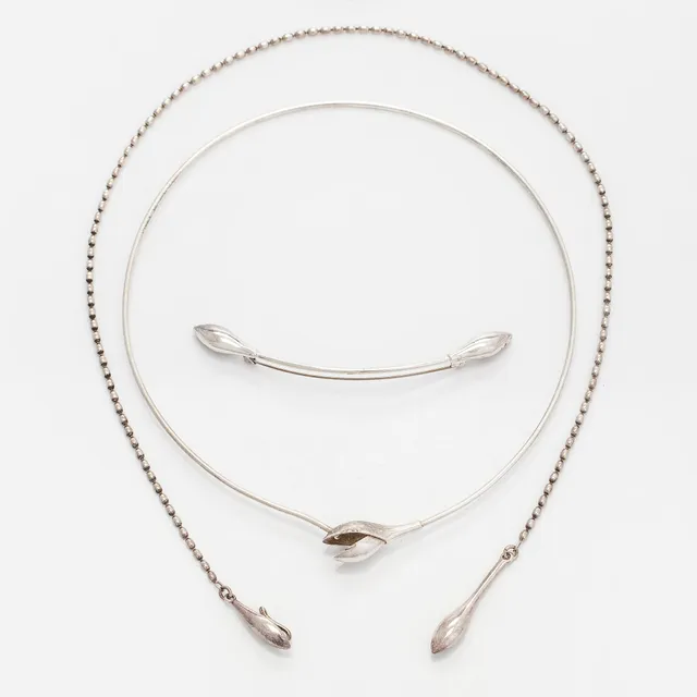 Kalevala Koru, smyckesset, "Doris", 3 delar, silver.