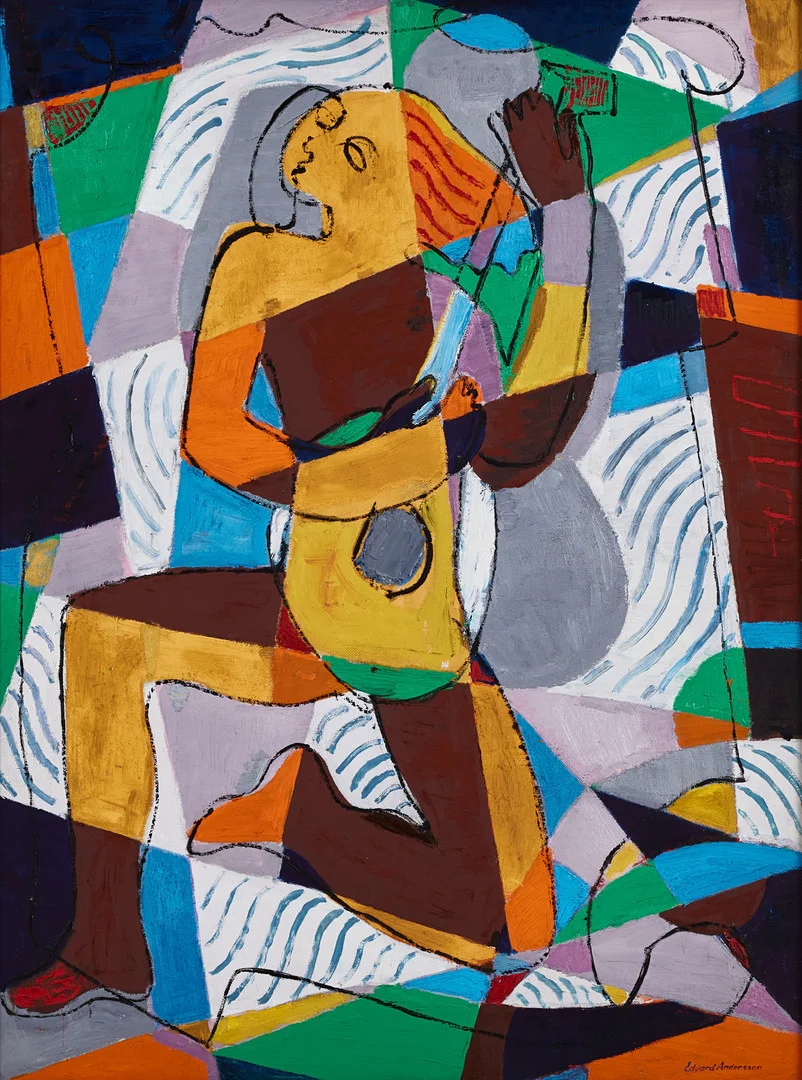 EDVARD ANDERSSON. Utan titel. — Paintings — Stockholms Auktionsverk Magasin 5