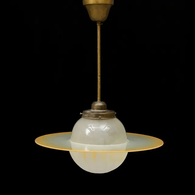TAKLAMPA, Saturnus-typ, funkis, 1930/40-tal.