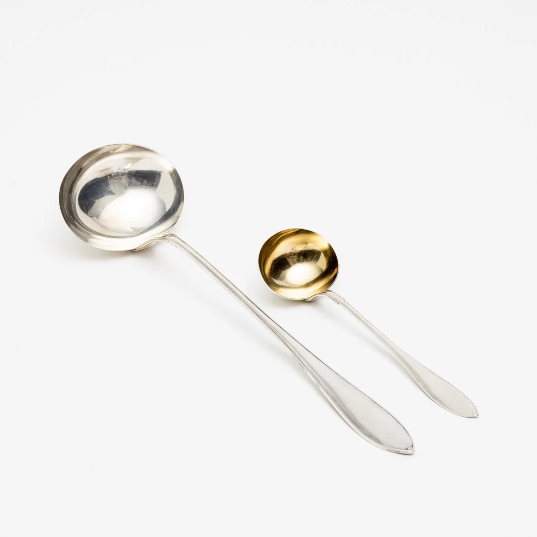SOPPSLEV samt SÅSSLEV, silver, GAB och AGD, 1910/20-tal. — Silver — Auktionshuset Kolonn