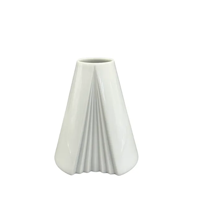 AMBROGIO POZZI. ROSENTHAL DESIGNER VASE PORZELLAN 1980ER.