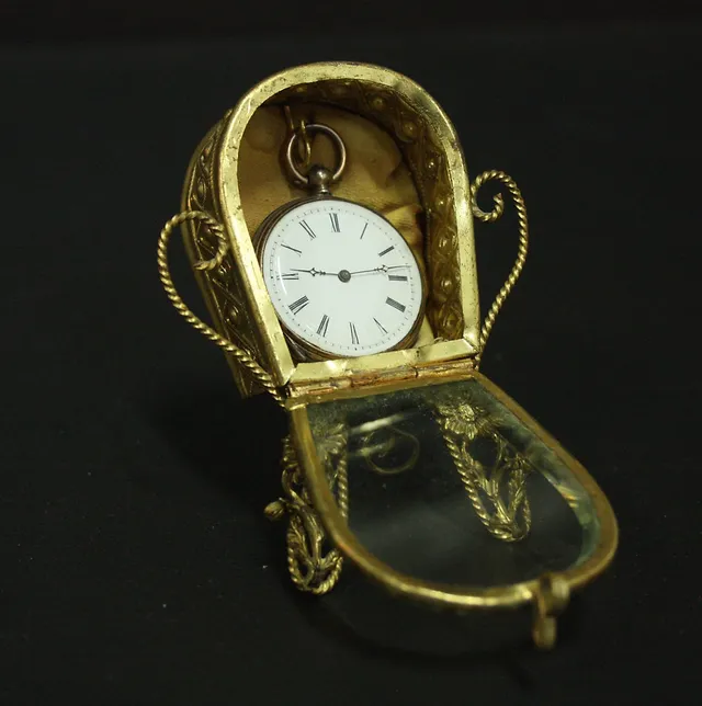 FICKUR med KLOCKSTÄLL, Cylindre Huit Rubis, 1900-tal.