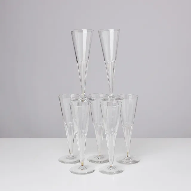 CHAMPAGNEGLAS, 7 st, 1900-tal.