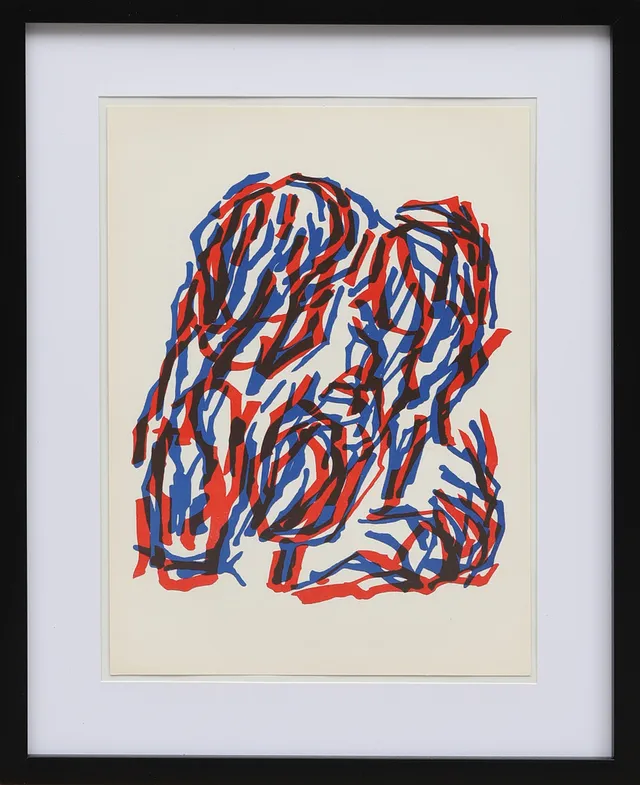 RAOUL UBAC. FÄRGLITOGRAFI, ur Derrière le Miroir nr 142 1964.