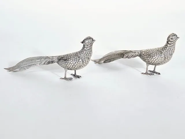2 FAISANES EN PLATA.