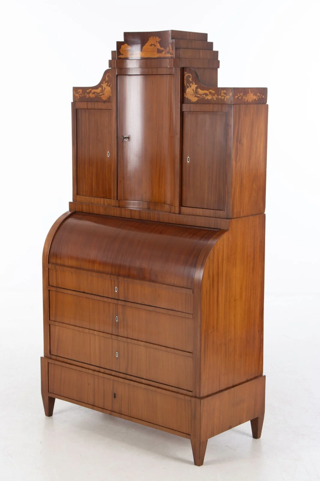 Late Empire mahogany chatol, 19th century. — Furniture/Cabinets, chests of drawers — Lauritz