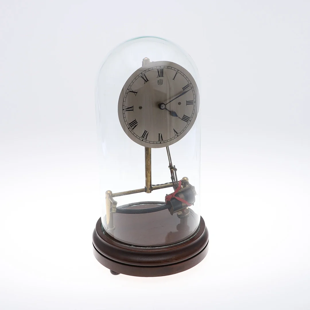 A BULLE PATENT ELECTRIC DOME CLOCK. — Mantel clocks — Lawrences Auctioneers