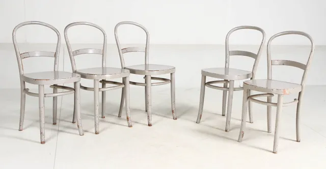 Magnus Stephensen for Fritz Hansen. 5 dining chairs, Dan series, 1930s (5)