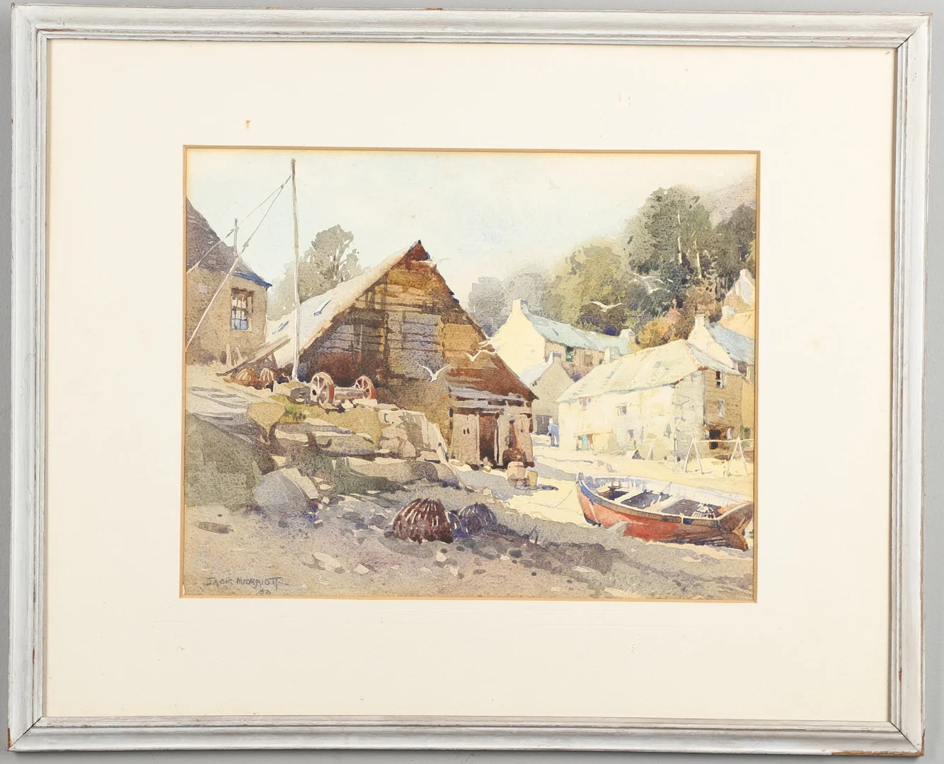 JACK MERRIOTT (1901-1968). A FISHING VILLAGE (CORNWALL?) — Drawings — Lawrences Auctioneers
