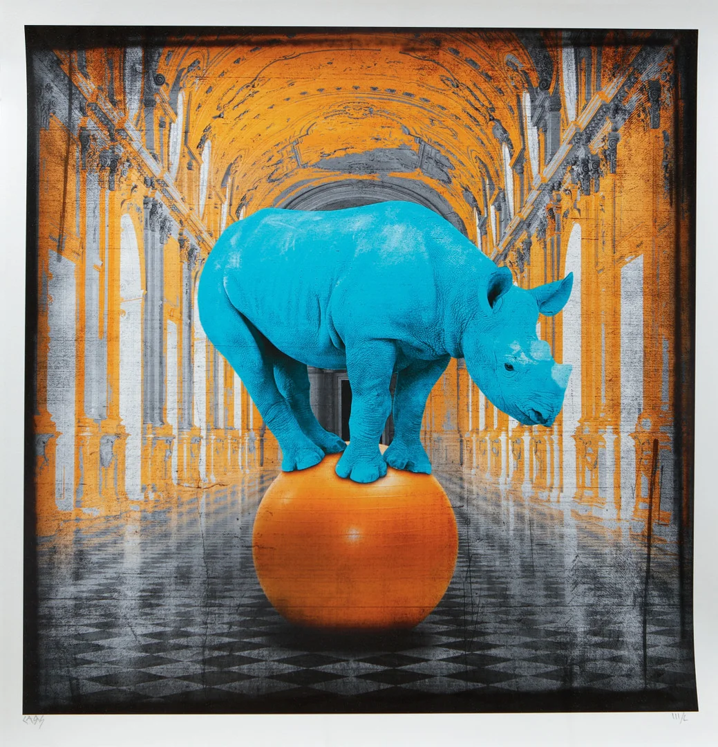 LARS TUNEBO. "Havin a ball", pigment print, signerad och numrerad III/L. — Engravings & Prints — Göteborgs Auktionsverk