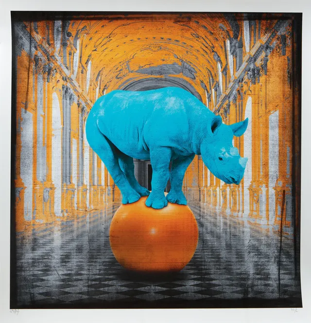 LARS TUNEBO. "Havin a ball", pigment print, signerad och numrerad III/L.