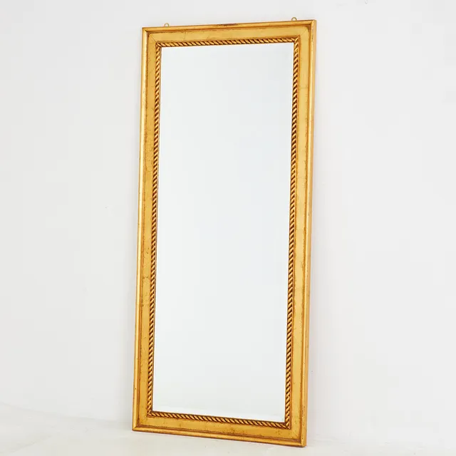 SPEGEL, Ikea "Pirål", bronserad ram, facetterat glas.