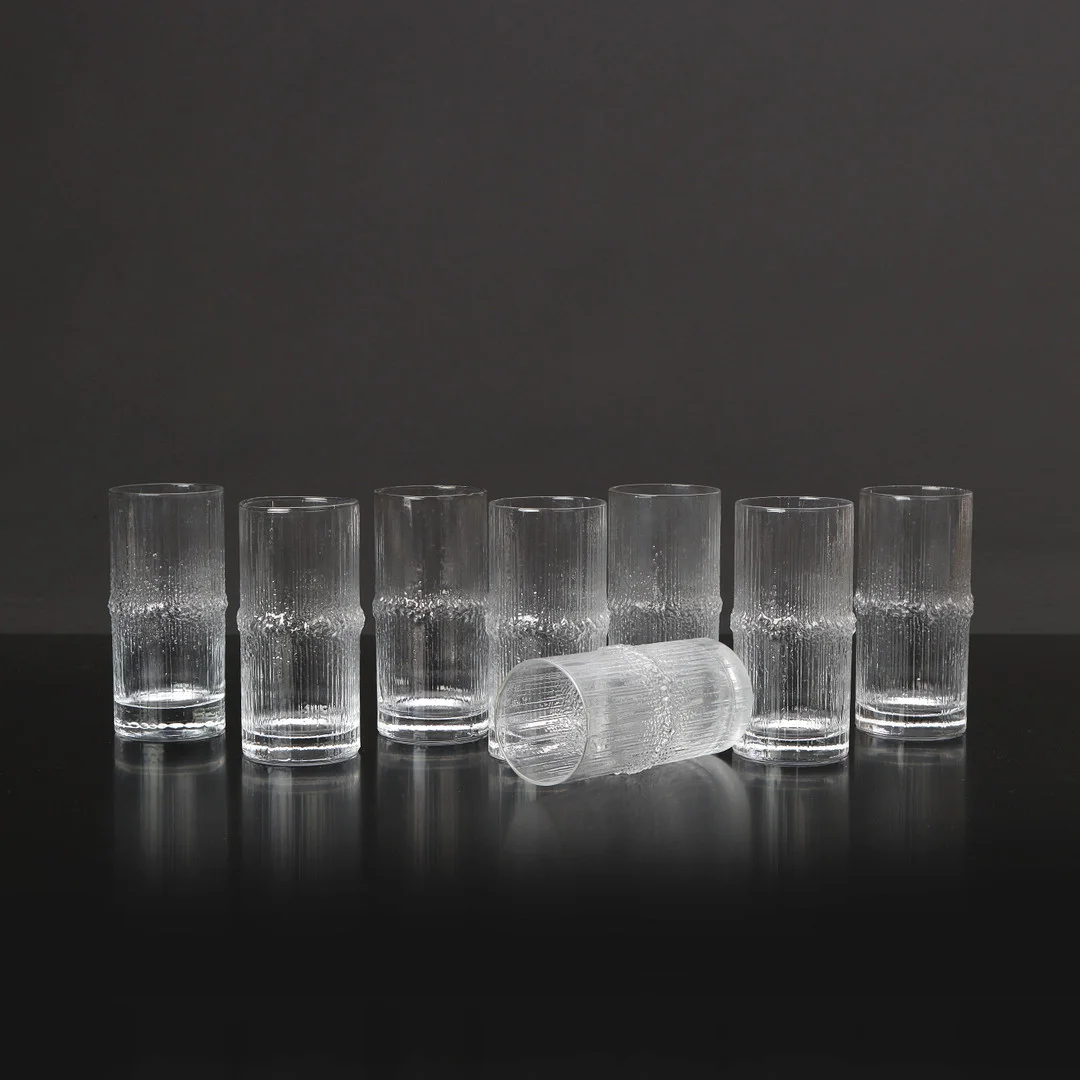 TAPIO WIRKKALA. GLAS, ÅTTA ST. Iittala, "Niva". — Tableware — Skånes Auktionsverk