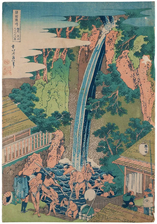 Katsushika Hokusai, Katsushika Hokusai (1760-1849), färträsnitt. Japan, 1800-tal.