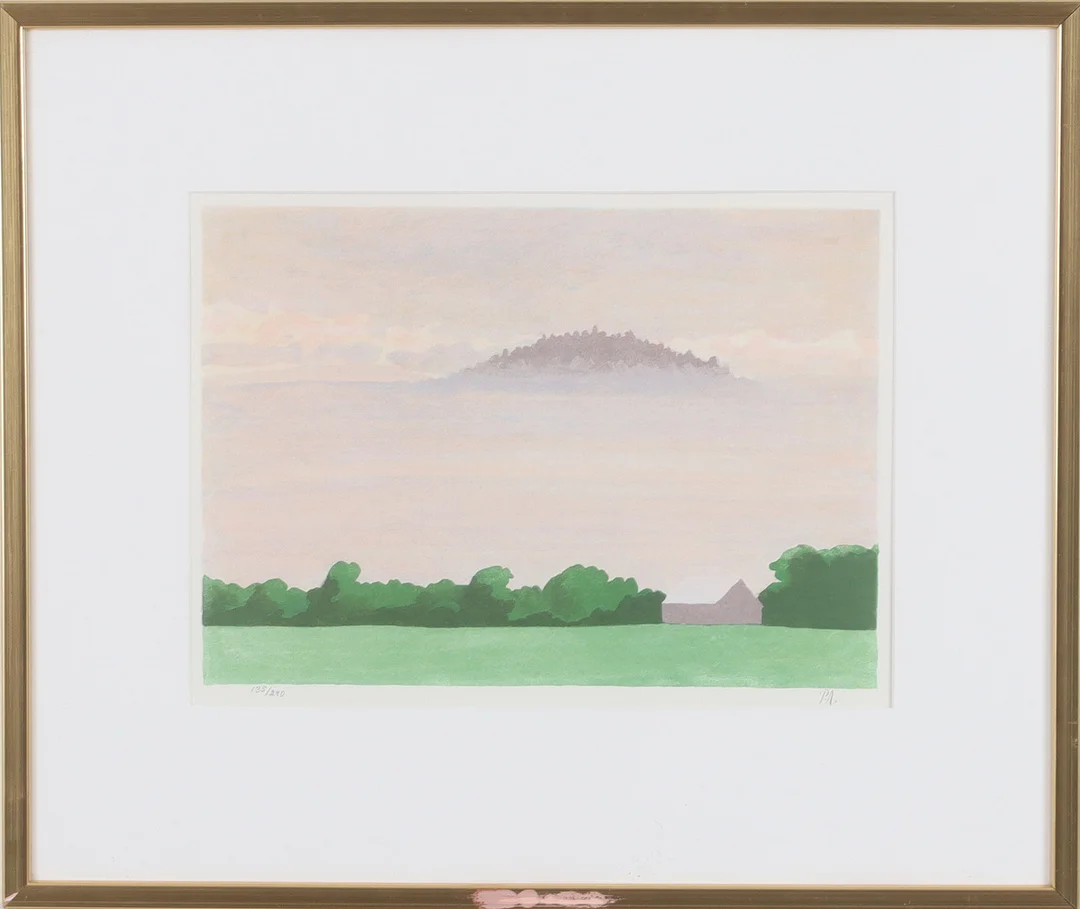 PÄR ANDERSSON. Landskapsmotiv, färglitografi, signerad och numrerad 135/240. — Engravings & Prints — Stadsauktion Sundsvall