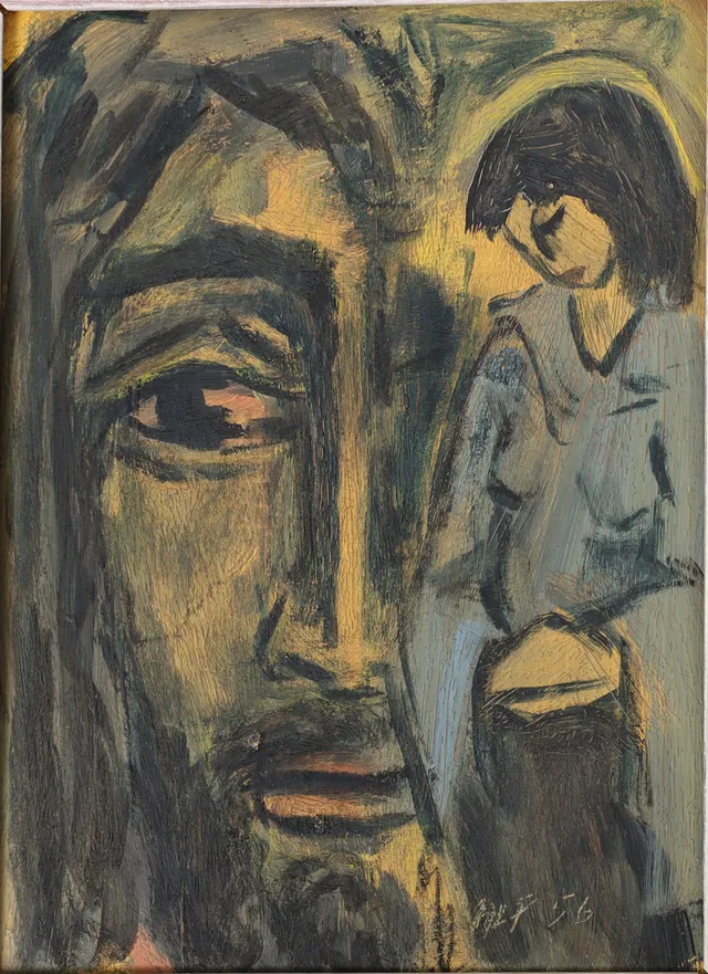 ALF LINDBERG. 1905-1990. Olja på pannå, signerad.