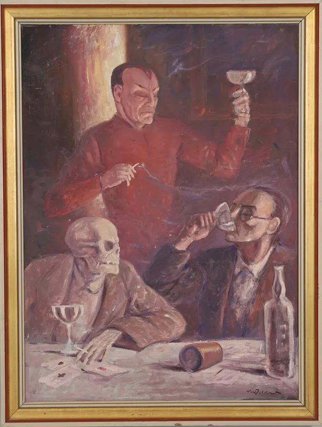 HARRY WALDOW. olja på duk, signerad.