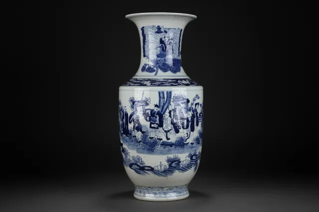 Kinesisk gulvvase af porcelæn 19. årh.