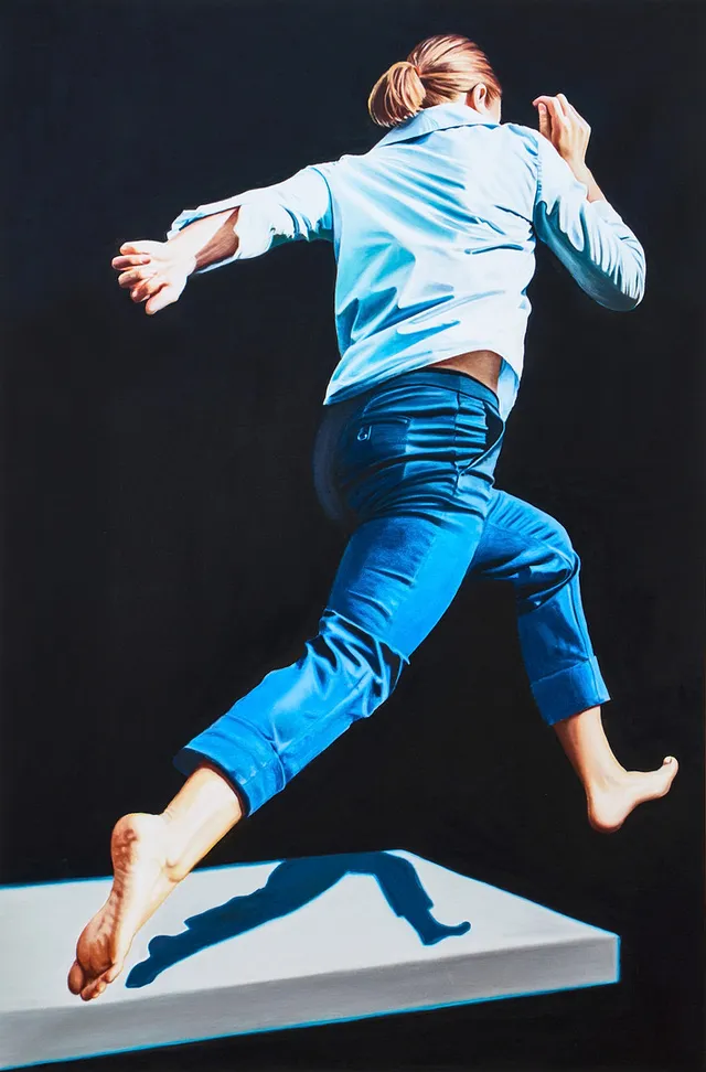 SIRJE PAPP (Sverige, född 1962). ”The Jump”, signerad och numrerad Sirje Papp 24/64, fine art print.