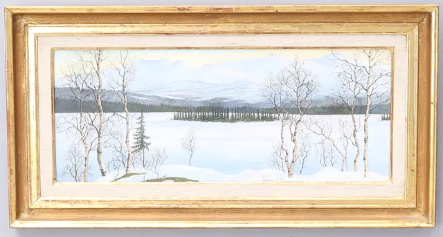 PER JULIUS. Fjällandskap, akvarell, signerad, daterad - Västansjö 79-80.