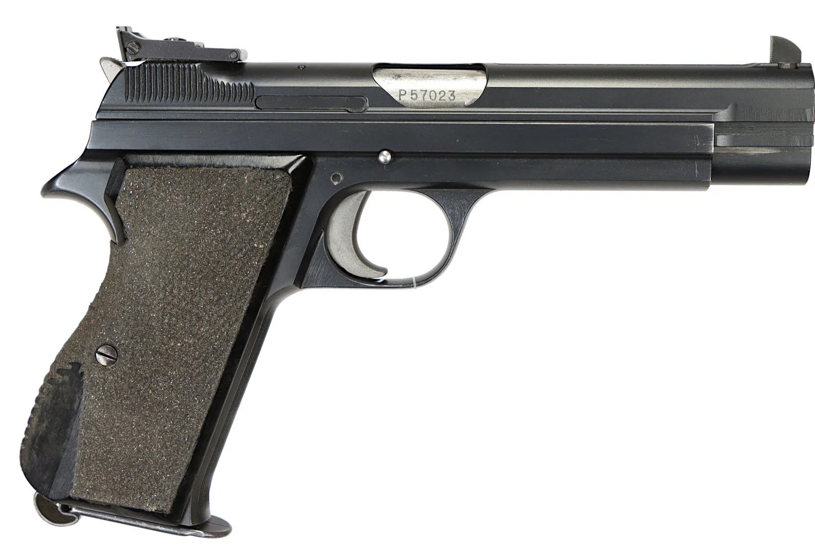 PISTOL MED 2 EXTRA PIPOR, fabrikat SIG, modell P210-6, kaliber 9x19, 9x19 & 7,65mmP, tillv.nr P57023, se-nr SE0549227. — Pistols — Walter Borg