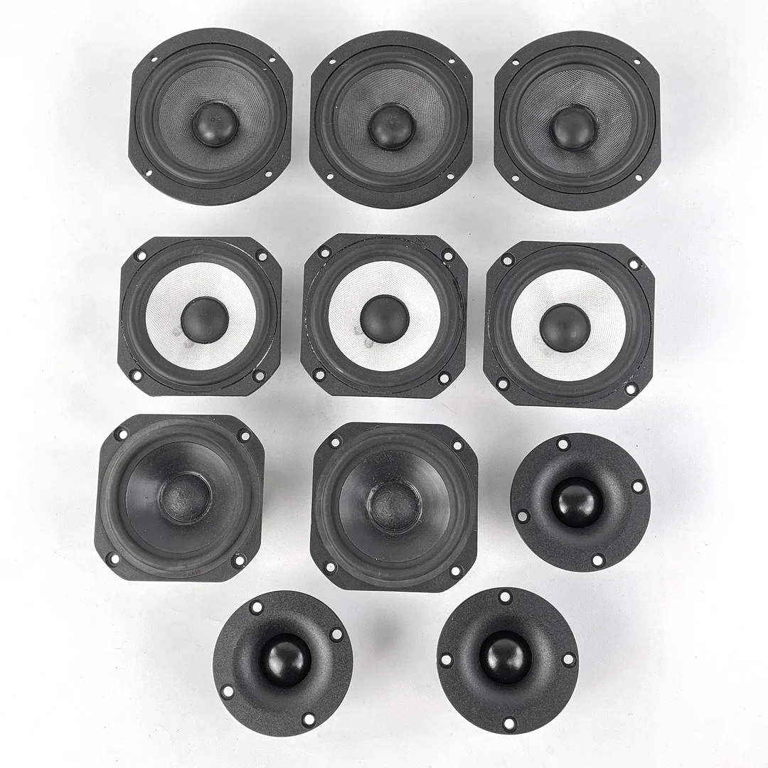 HÖGTALARELEMENT, 11 delar. Bl.a. Vifa/Peerless "TG9FD-D-10-04", "TC08WD-08". — Modern consumer electronics — Roslagens Auktionsverk