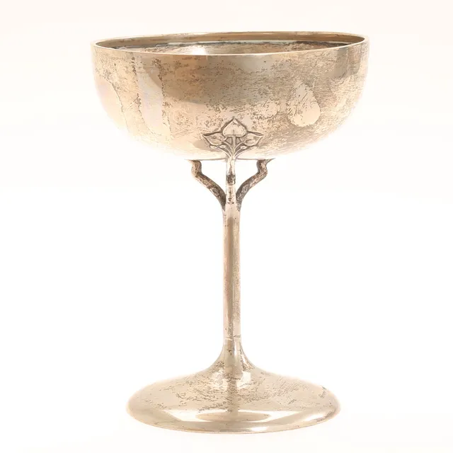 KARL ANDERSSON. Skål på fot, silver, jugend Stockholm 1917.
