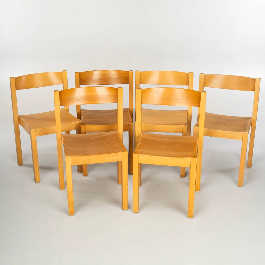 ORKESTERSTOLAR, 6 st, Balzar Beskow-stil. — Armchairs & Chairs — Norrlands Auktionsverk