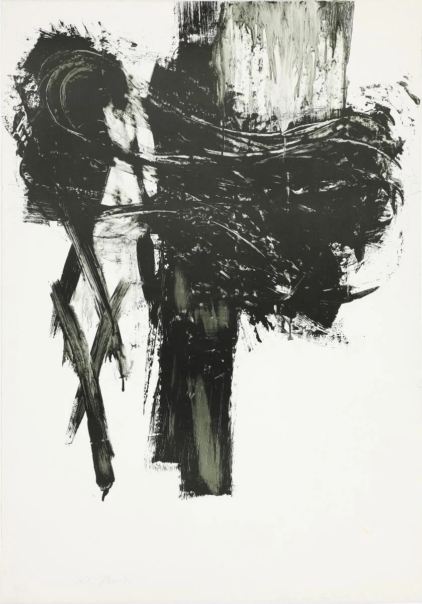 Untitled. Signed Maja Lisa Engelhardt 89, 2/30. Lithograph in colours. Sheet size 120×83 cm. Unframed. — Modern Prints/Modern art — Bruun Rasmussen