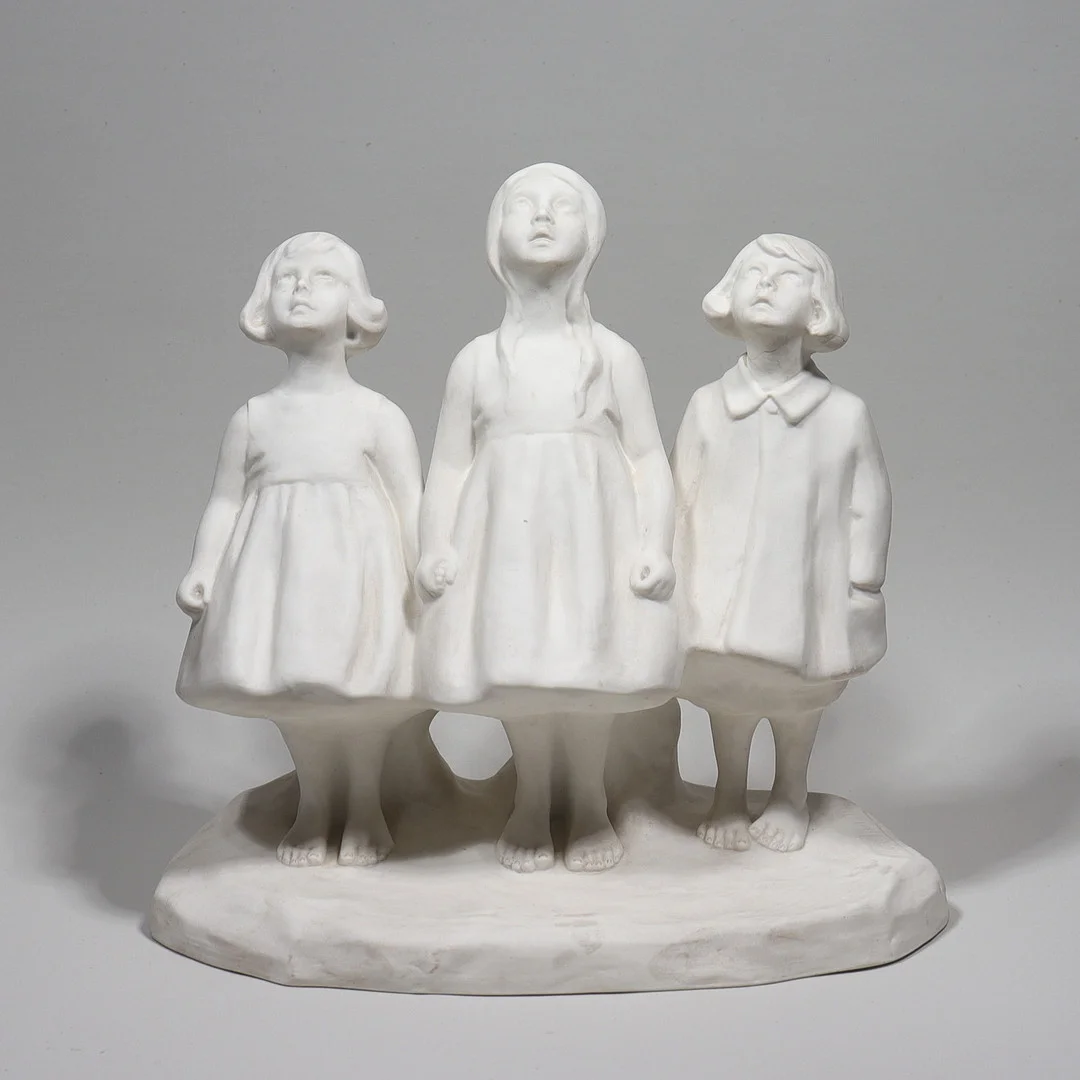 ALICE NORDIN. "Vildgässen", Gustavsberg, parian porslin, 1900-talets första kvartal. — European — Markus Auktioner