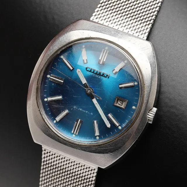 ARMBANDSUR, stål, Citizen Automatic, 1960-/70-tal.