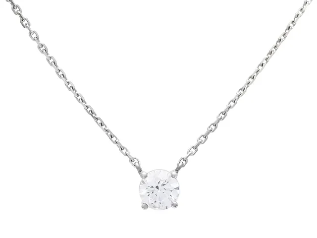 COLLIER, 18K vitguld, briljantslipad diamant ca 0,42 ct, ca TW-W(G-H)/P1, längd 42 cm, vikt 2,7 g.