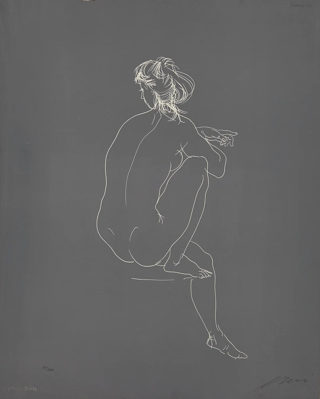 Erni, Hans — Kvinneakt — Kunst/Grafikk — Blomqvist