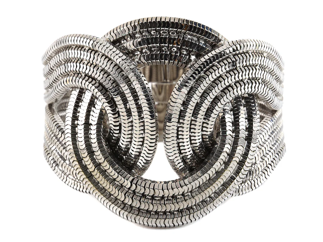 ARMBAND, LARA BOHINC, Solar Eclipse, silverplätterad mässing, längd 19cm, smyckespåse, originalask. — Smycken/Armband — Kaplans