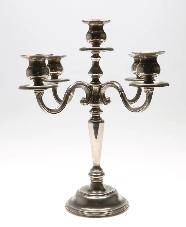 KANDELABER, 4 armad, metall. 1900-tal.