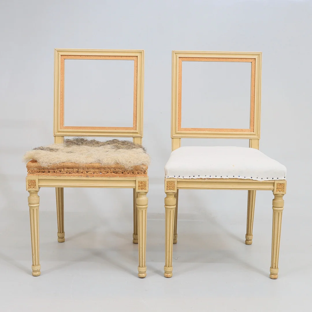 STOLAR, 1 par, modell Tidö, gustaviansk stil, brickmärkta, Nordiska Kompaniet, 1942. — Armchairs & Chairs — Gomér & Andersson Nyköping