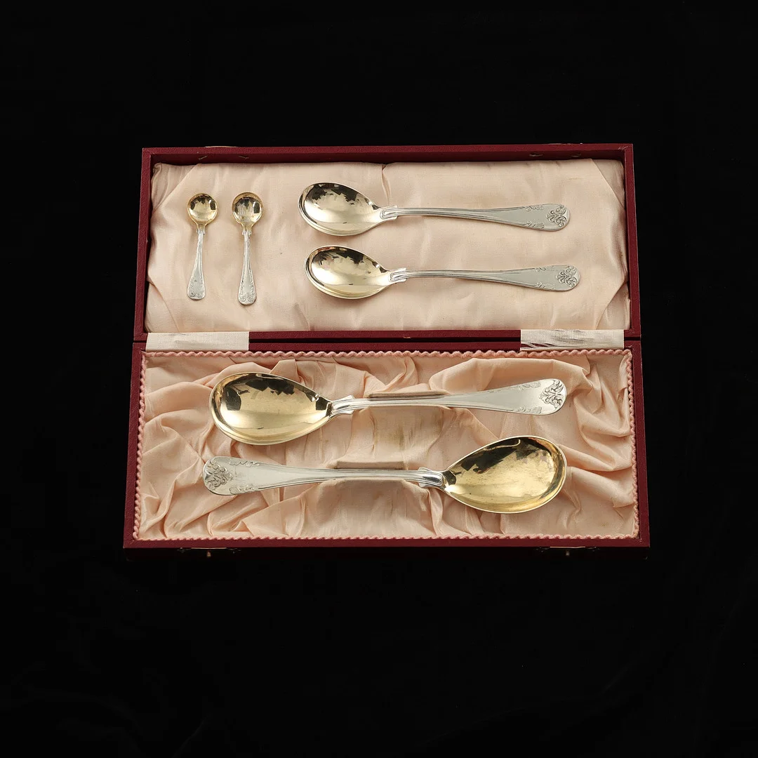SET SILVERSKEDAR, 6 st, GAB, 1916-1917. — Silver — Auktionsverket Engelholm
