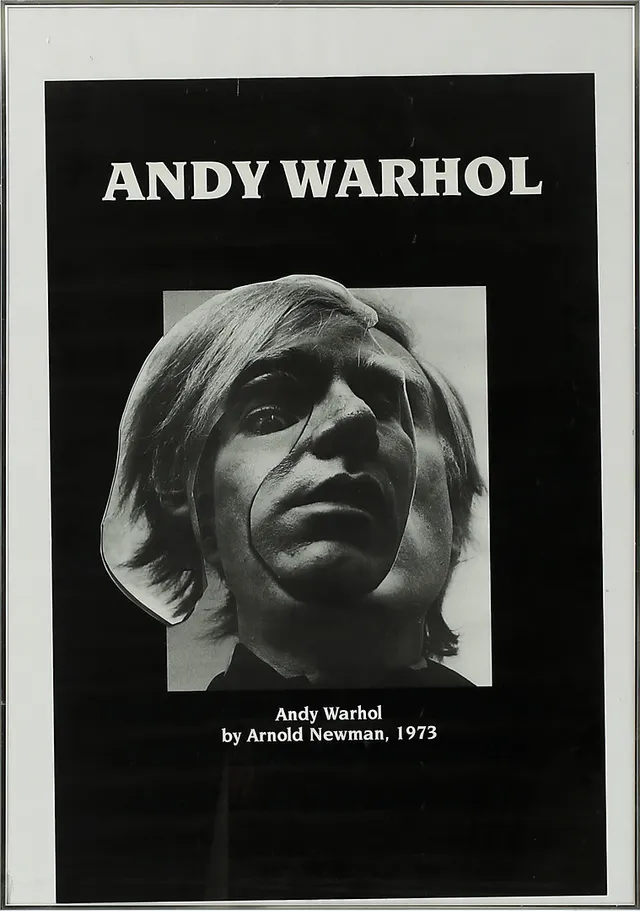 ANDY WARHOL. utställningsaffisch, 1973.